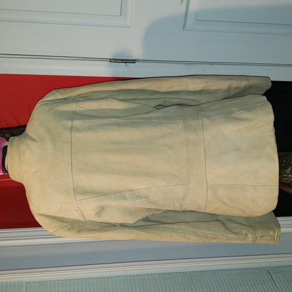 FF 💘🖤💘 VAKKO GOAT SUEDE LEATHER SPORTS BLAZER JACKET COAT - Picture 6 of 11